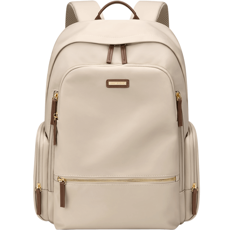 GOLF Backpack for Women, Casual Ladies' Bag, Can Hold 15.6-Inch Laptop, Water-Resistant Travel Bag, Student Schoolbag