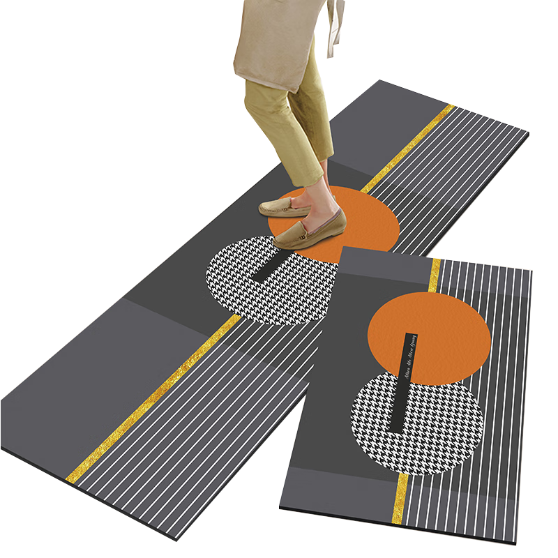 Nanfangshenghuo Kitchen Floor Mat, Waterproof And Oil-Resistant, Washable, Absorbent, Non-Slip, Dirt-Resistant, No-Wash Professional Mat, Doormat, Customizable