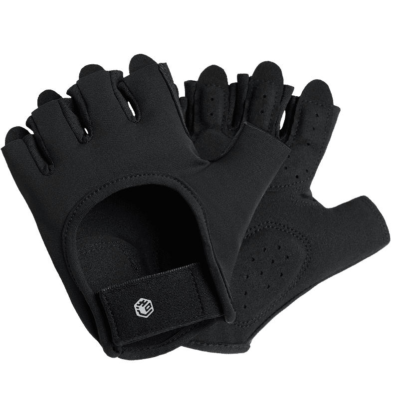 JD Original Fitness Gloves, Single Bar Pull-Up Cycling Men's Sports Non-Slip Fingerless Gloves, Size M