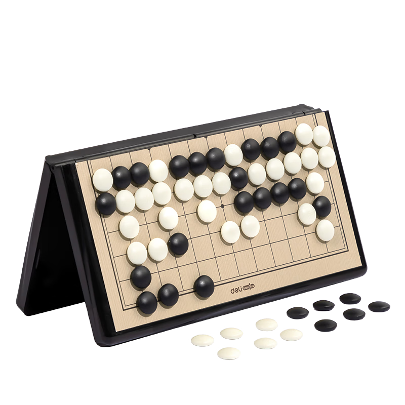 Deli Children's Magnetic Go And Gomoku Folding Board Game Tabletop Toy for Boys And Girls, Back-To Gift