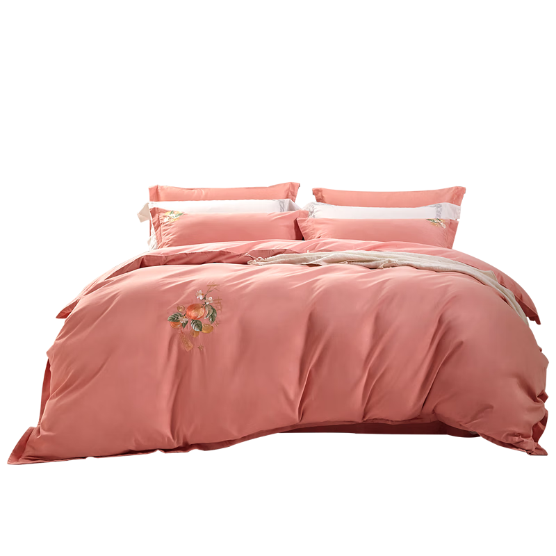 FUANNA Home Textiles Cotton Bedding Set 60s Long-Staple Pure Cotton Brushed Double Bed Sheet 230*229cm