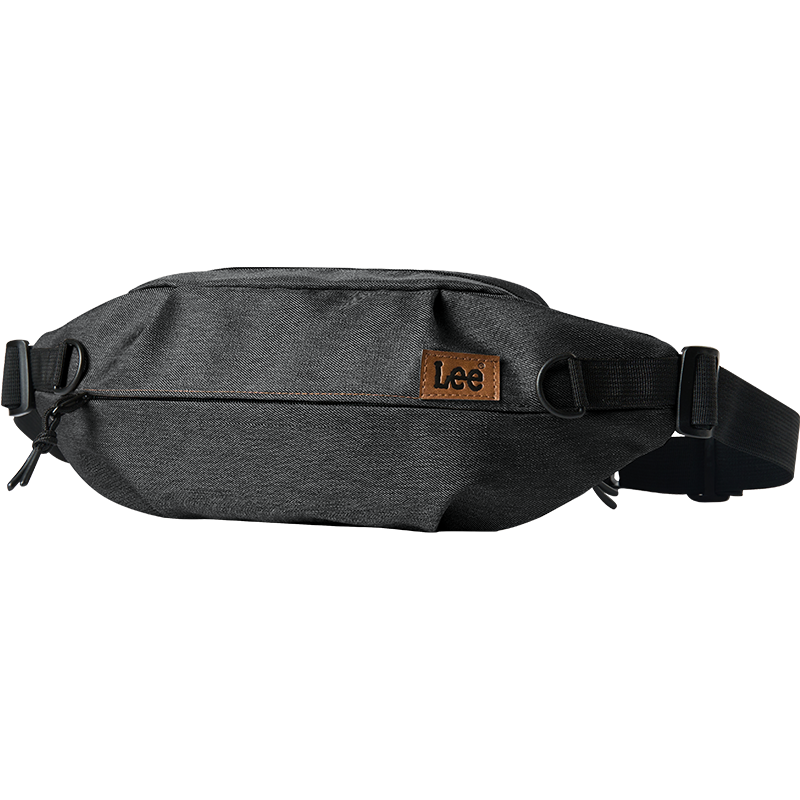 Lee Men's Crossbody Bag, Fashionable And Simple Chest Pack, Trendy Casual Waist Bag for Women, Outdoor Sports Small Satchel, Black