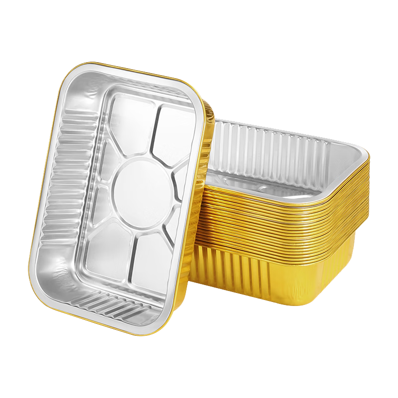 Faxilon Air Fryer Aluminum Foil Pans, 1050ml*20 Pieces, Oven Baking Trays, for Home Baking And Outdoor Barbecue