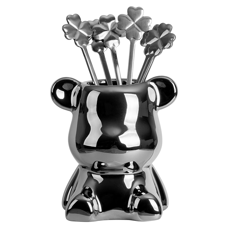 Banwushenghuo Fruit Fork, 304 Stainless Steel Dessert Fork, Luxury Home Cake Fork, Fruit Skewer, Exquisite Fruit Fork Set