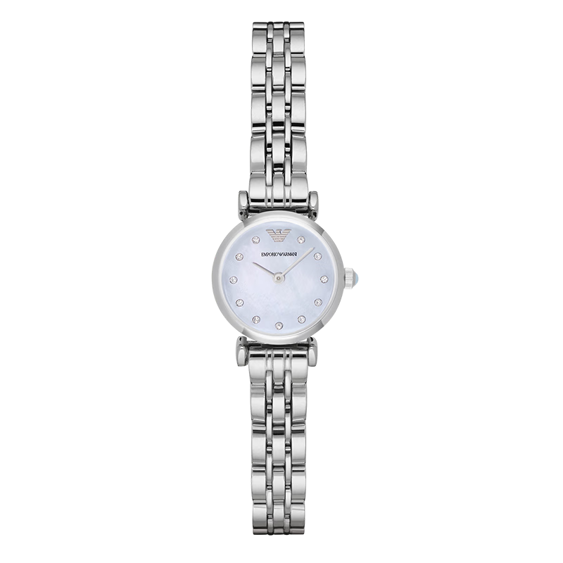 EMPORIO ARMANI Women's White Moonlight Series Watch, Fashionable Ladies' Wristwatch, Birthday Gift for Girlfriend AR1961