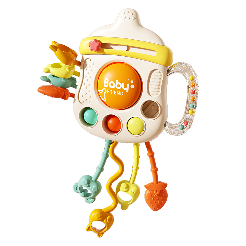 AoZhiJia Baby Toy Pull-Out Game, 0-1 Year Old Infant Grasp Training, Teething Toy, Newborn First Birthday Gift