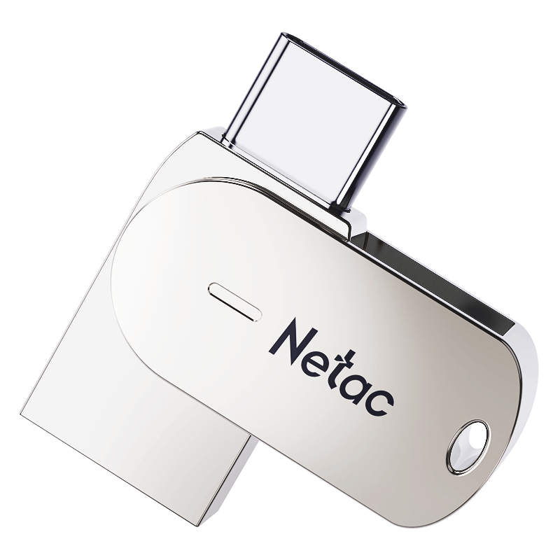 Netac 64GB Type-C USB3.2 Gen 1 U785C Direct Phone Connection Expansion, All-Metal Mini USB Drive, Type-C Dual Interface Universal Flash Drive for Phones And Computers