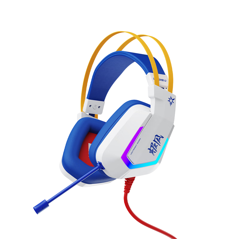 DAREU EH732PRO Gaming Headset with Wired Control Microphone for Computer, Single USB Interface, 7.1 Channel Sound Positioning Headphones for PUBG