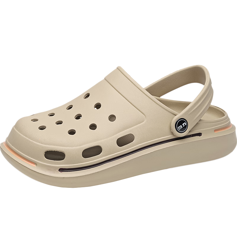 Warrior Men's Outdoor Wear-resistant Sandals Breathable Soft Bottom Hollow Shoes WXL(SD)-0048 Khaki 41