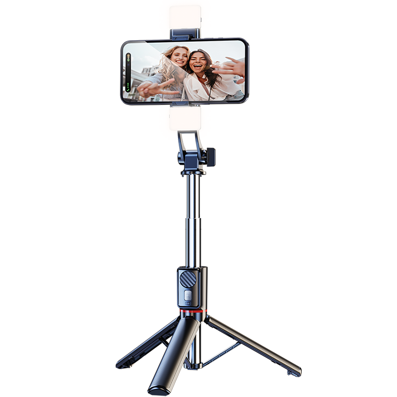 Shuotu Smartphone Selfie Stick Tripod Floor Stand Desktop Handheld Anti-Shake Stabilizer Extendable Travel Portable Selfie Gadget 360-Degree Rotation Multifunctional Bluetooth