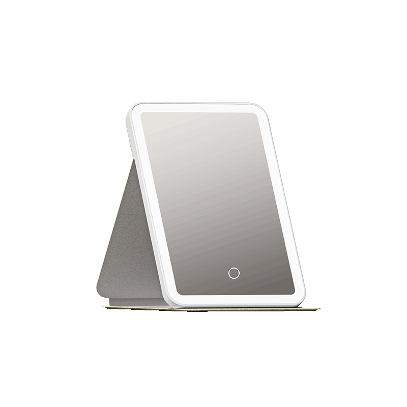 DOCOLAB Mirror Makeup Mirror with Light, Portable Folding Mirror, Desktop Vanity Mirror, Birthday Gift for Friends