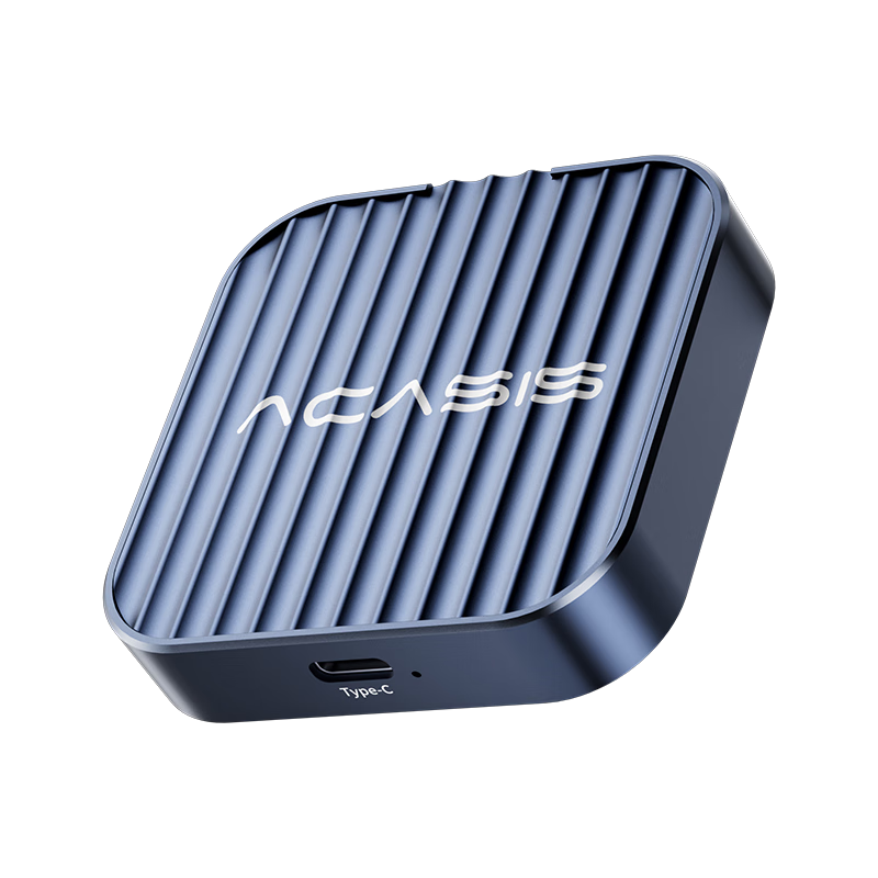 Acasis M.2 Portable SSD Enclosure, NVMe External Magnetic Magsafe Hard Drive Case, Type-C Compatible with Apple 17 Pro, External SSD Hard Drive Electronic Urine Bag EC-6609AIR