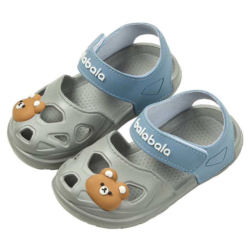 BALABALA Children's Sandals for Girls And Boys, Summer Style, Beach Shoes for Toddlers, Closed-Toe Walking Sandals for Kids And Preschoolers