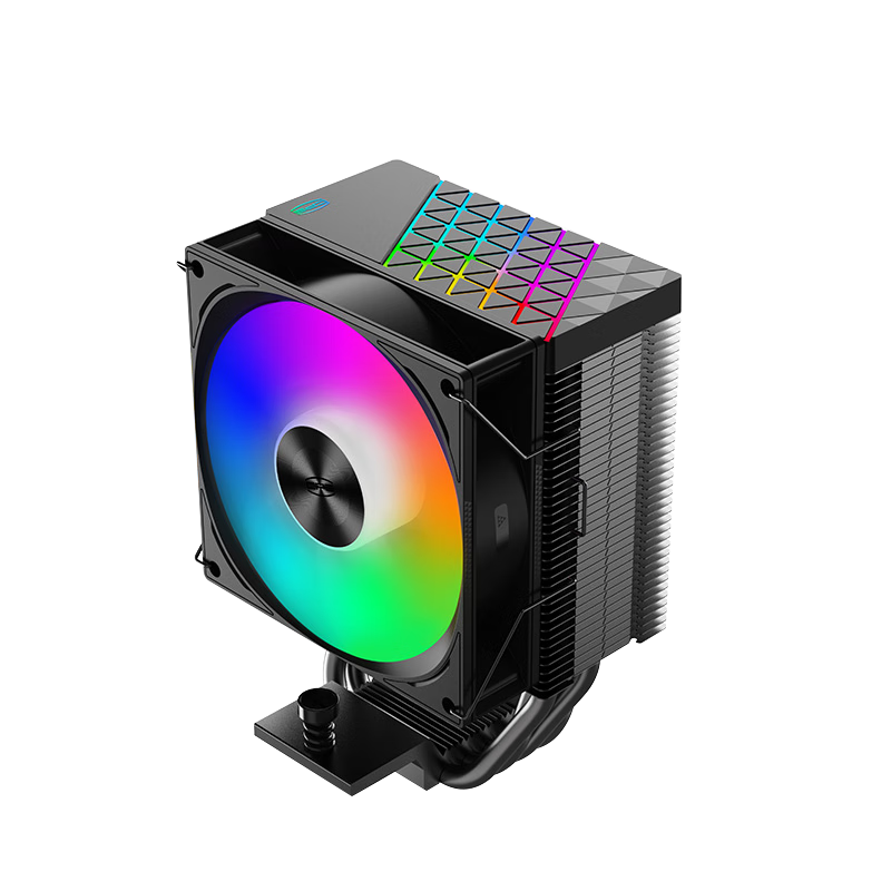 PCCOOLER Red Sea H4 Colorful Black CPU Air Cooler (4 Heat Pipes/PWM Fan/Supports 12th/13th Gen 1700/AM4/AM5/133mm Height)