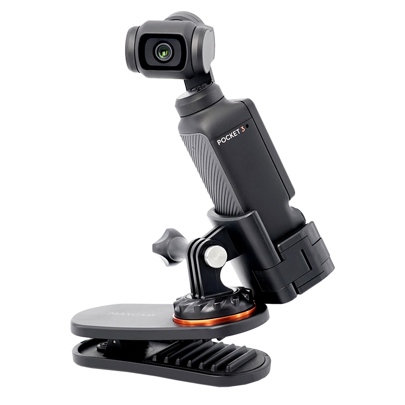 MAXCAM Compatible with DJI Osmo Pocket 4P/4/3, Camera Backpack Strap, Fixed Base, Shoulder Bag Strap, Bracket Accessories
