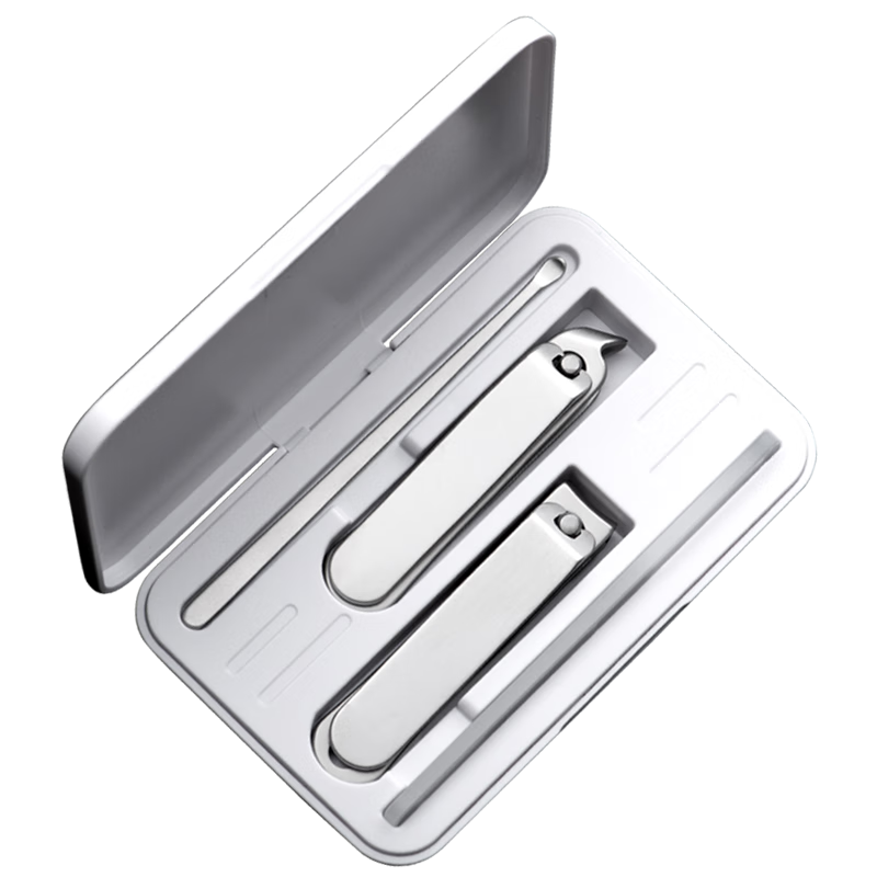 Huanlinkai Magnetic Nail Clipper Set with Angled Nail Clippers, Ear Pick, And Nail Scissors - Customizable Logo Available