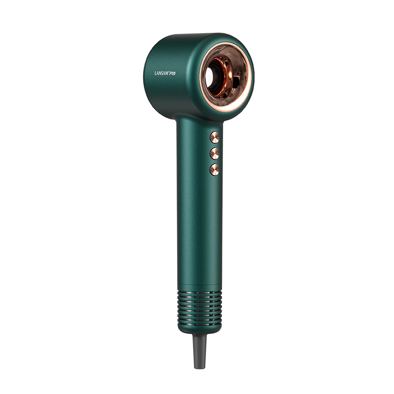 LANSAM Hair Dryer, Home Use, Plasma Hair Protection, High-Speed, Strong Airflow, Gentle on Hair, Negative Ion Electric Hair Dryer, Birthday Gift, Youth Version - Elegant Gree