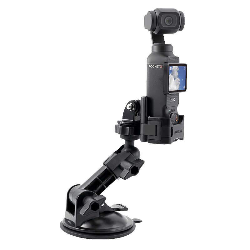 MAXCAM/Maisikamu, Suitable for DJI Osmo Pocket 4/3 Car Mount, Nano Adhesive Suction Cup, Glass Fixation, And Car Bracket Accessories