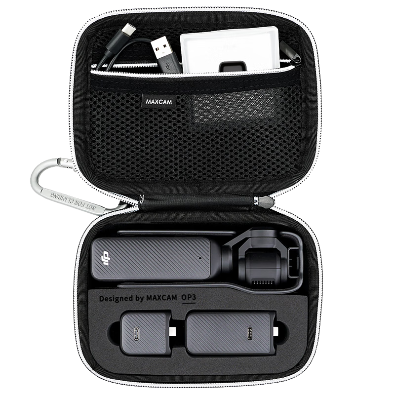 MAXCAM Suitable for DJI Osmo Pocket 3 Camera Storage Case, Protective Box, Portable Handheld Accessory, Travel Small Bag, Hard Shell, Shockproof, Pressure-Resistant, Splash-Proof