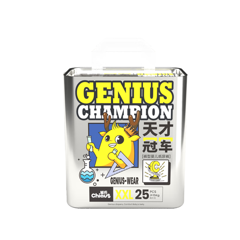 Chiaus [Naked Feel] Champion Winner Pull-Up Diapers, Soft Touch, XXL, 25 Pieces, Maternity And Baby Diapers