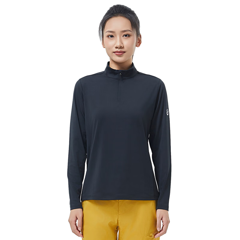 SCALER Outdoor Long-Sleeve T-Shirt for Men, Spring And Summer New Arrival, Ice Rainbow Silk Moisture-Wicking Quick-Dry Simple Running Sports Top for Wome