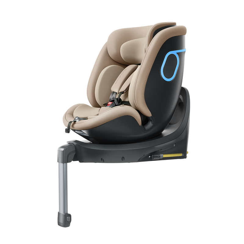 Buddy Buzzy Qiuzhi 2 New National Standard Child Safety Car Seat for Ages 0-8, In-Car Baby Chair with Reclining Function, I-Size Starry Twilight Gold