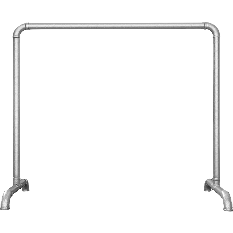 Baoyouni Steel Pipe Clothes Drying Rack, Floor-Standing Outdoor Simple Home Balcony Bedroom Clothes Hanger, Single Pole Water Pipe Quilt Drying Rack, Customizable