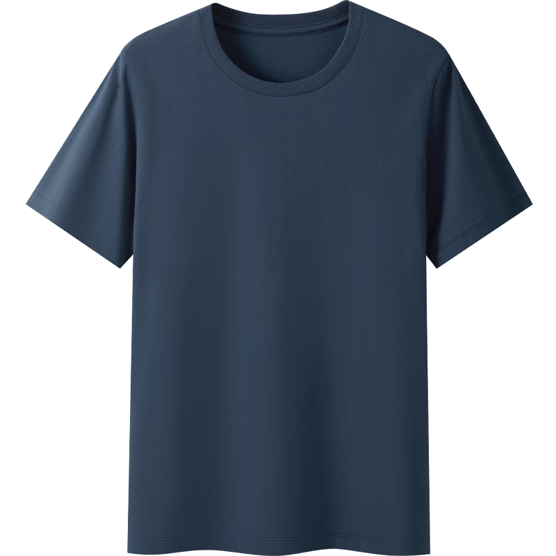 Threegun [Pure Cotton Breathable] Men's T-Shirt Round Neck Short Sleeve Casual Basic Top
