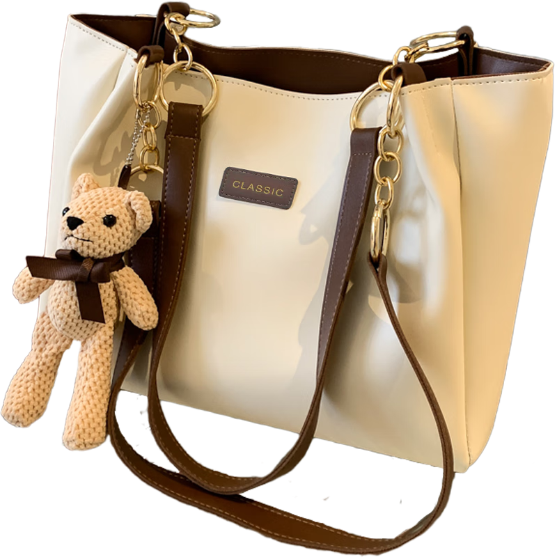 Aiqinghai Leather Handbag, Women's Tote Bag, Large Capacity Shoulder Bag, High-End Brand, Birthday Gift for Wife Or Girlfriend on May 20
