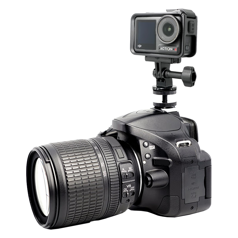 MAXCAM/Maisikamu, Suitable for DJI Osmo Action 6/5/4/3 Pro Action Camera, Hot Shoe And Cold Shoe Mounting Bracket Base Accessories