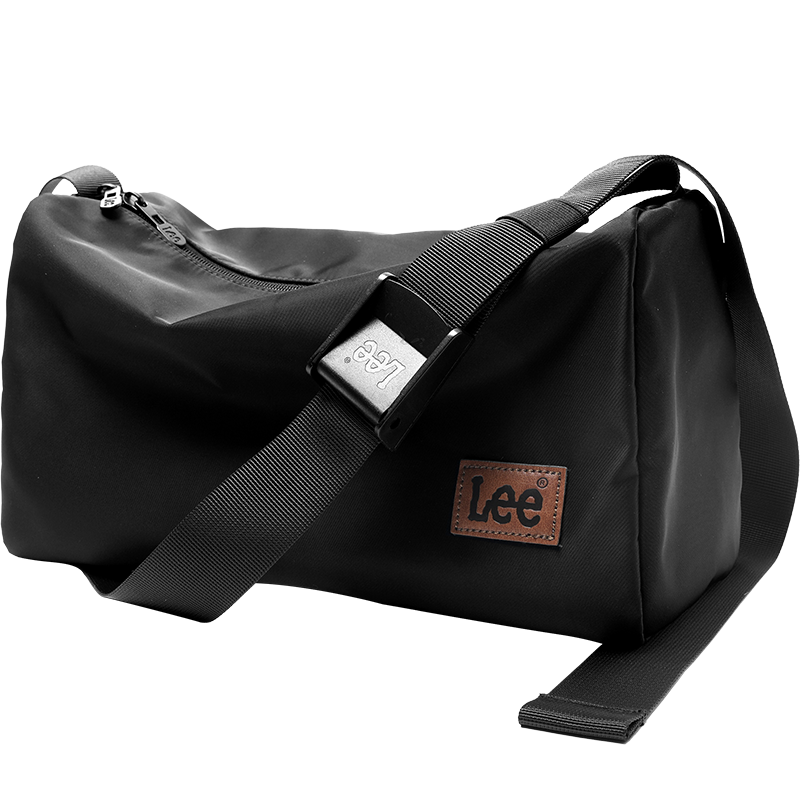 Lee Men's Crossbody Bag, Trendy Casual Shoulder Bag for Women, Outdoor Sports Large Capacity Messenger Bag, Black