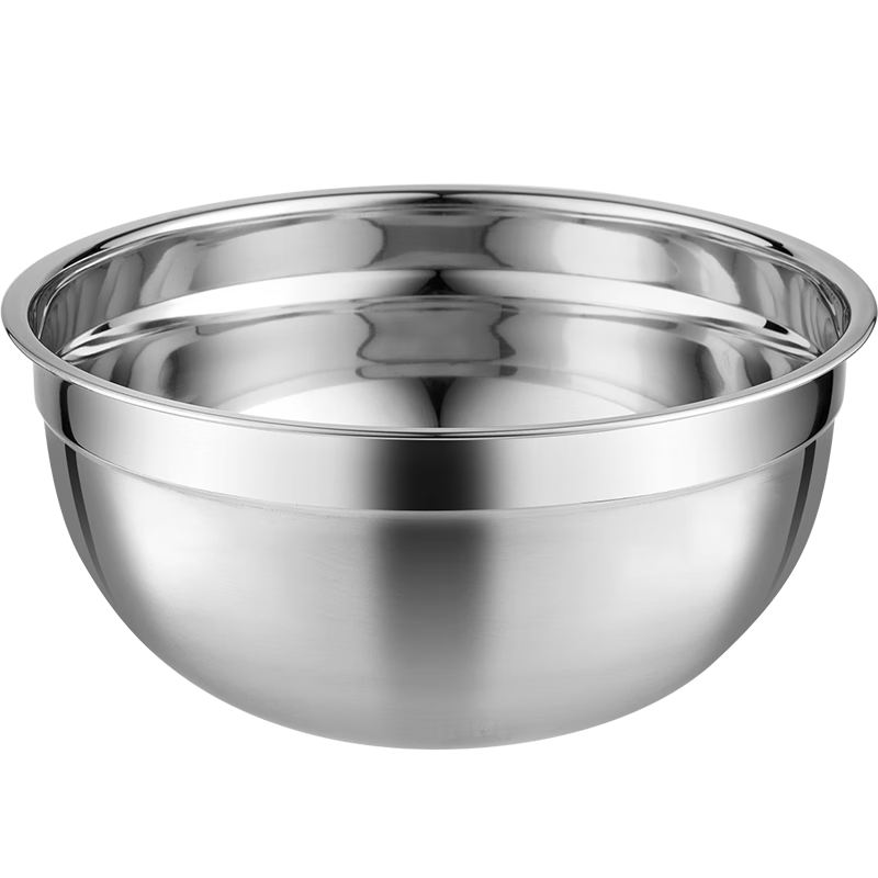 Newair Deep Splash-Proof Mixing Bowl, Baking Tool for Home Use, Dough Kneading Bowl, Cake Mixing Bowl, Cream Whipping Bowl, Stainless Steel