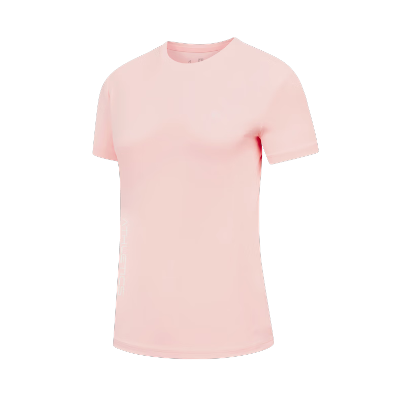 QIAODAN Women's Short-Sleeve T-Shirt, Summer Breathable Quick-Dry Round Neck Sports Running Tee Top for Wome