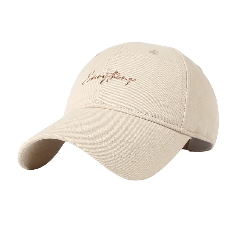 CACUSS Baseball Cap for Women, Soft Top Visor Hat for Spring And Autumn, Outdoor Sun Hat, Face-Slimming Korean Style Versatile Sunshade Hat, Beige