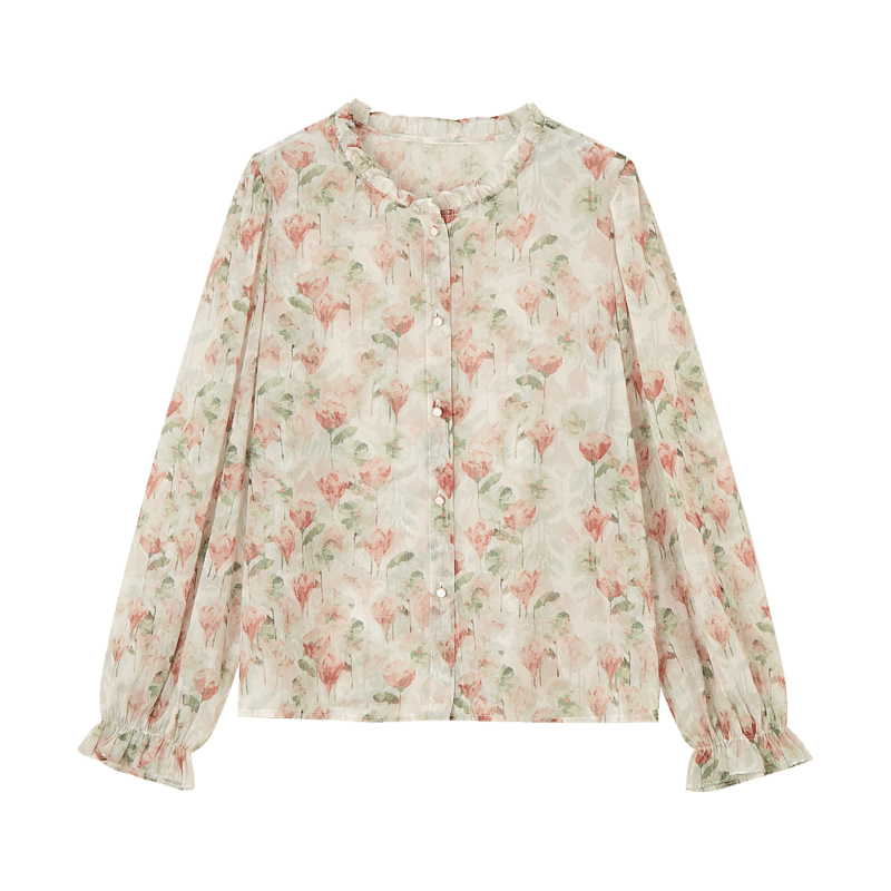 Dme Wool Blend Five-Quarter Sleeve Sweater, Spring And Autumn Half-Open Collar Mid-Sleeve Single-Breasted Knit Top for Wome