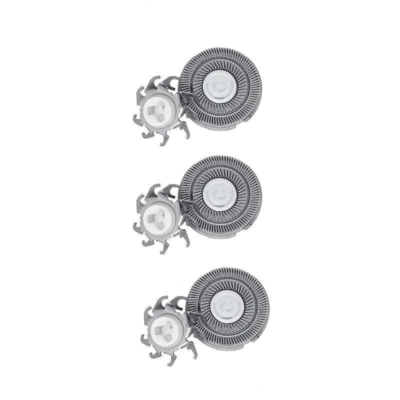 PURPAVWINNER Compatible with Flyco Electric Shaver Heads FR8*3, Suitable for FS301/fs375/fs362/fs863/FS879/FS888 Accessories Replacement Pack: Three Blades + Three Blade Guards