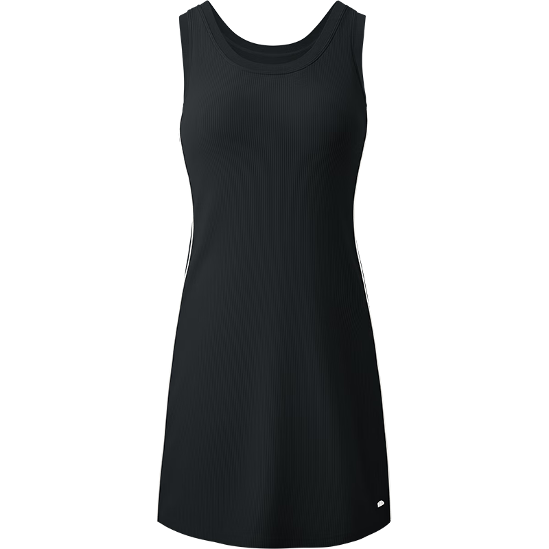 Beneunder Dress with Built-In Bra Pads, Spaghetti Strap Tank Dress, Sun Protection, Versatile Women's Clothing Skirt