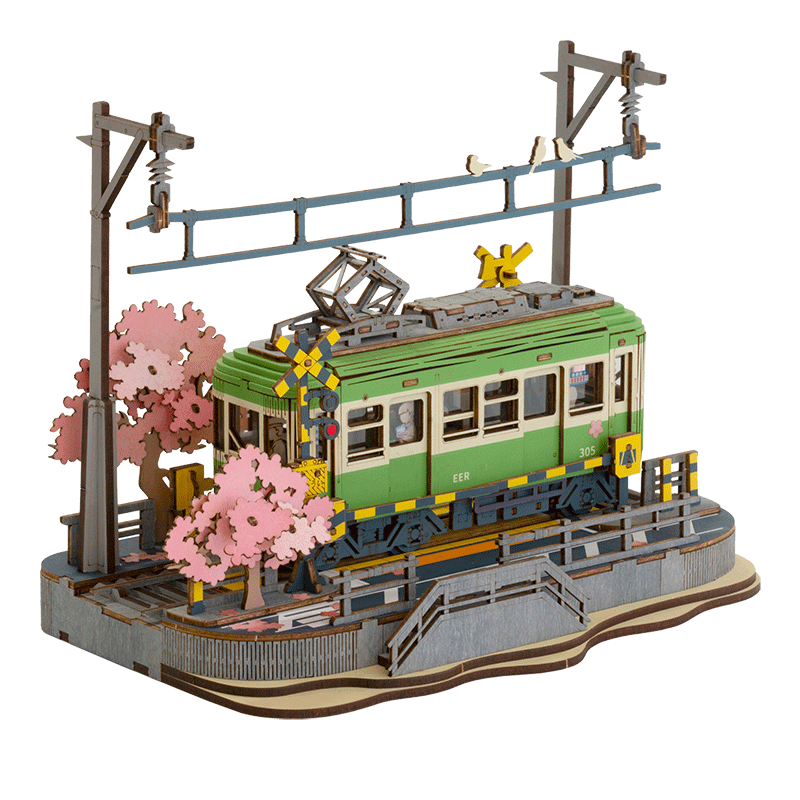 Rolife Cherry Blossom Journey Building Block Toy, DIY Handmade Assembly Model, Adult And Children's Mid-Autumn Festival Birthday Gift for Girls
