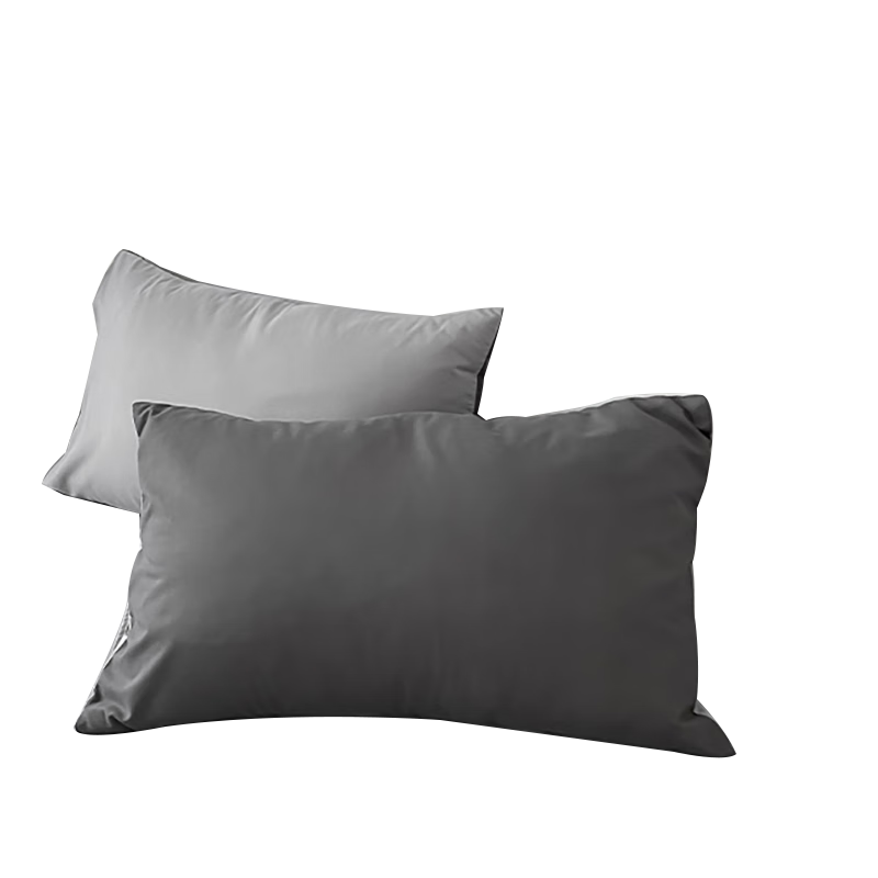 AVIVI Pillowcase Set, Brushed Fabric Pillowcases, A Pair of Children's Cartoon Student Single Pillowcases, Jisu Grey, 48*74cm