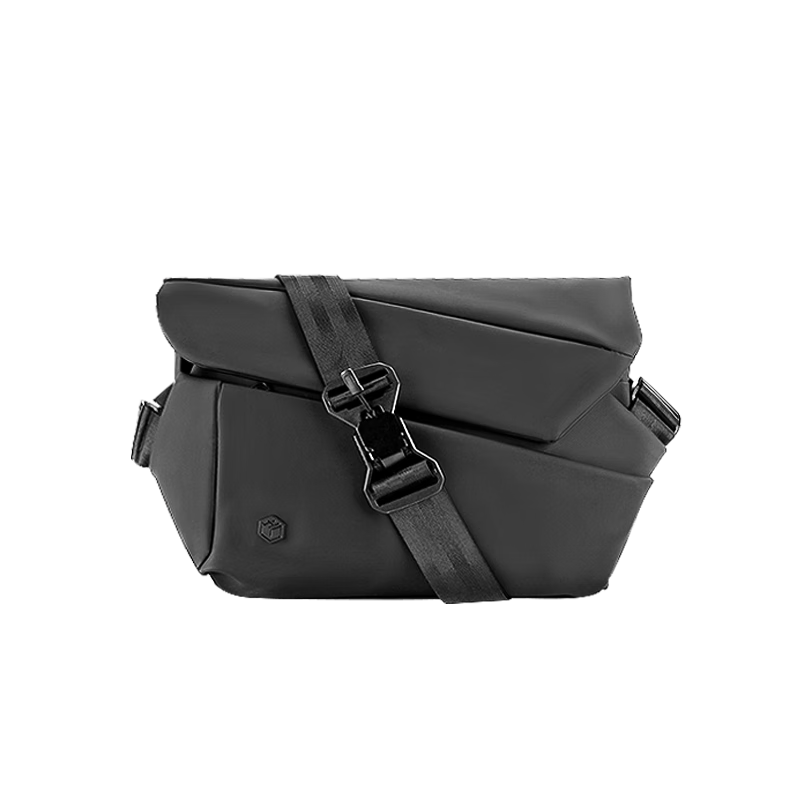 JD Original Urban Functional Crossbody Bag, 7L Large Capacity Casual Sports Shoulder Bag for Men And Women, Black