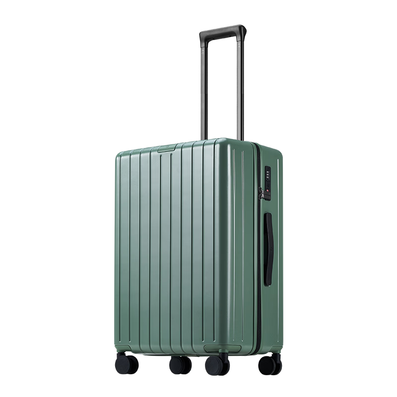 JD Original German PC Suitcase, Large Capacity Trolley Case for Men And Women, Travel Luggage, Misty Green, 24 Inches, Carry-On Size