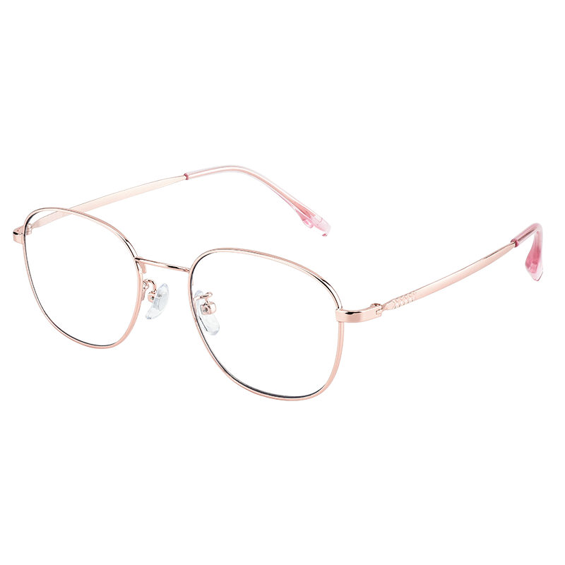 Ouna Reading Glasses for Men And Women, High-Definition Anti-Blue Light Anti-Radiation Eyewear for Elderly, Rose Gold, 150 Degrees