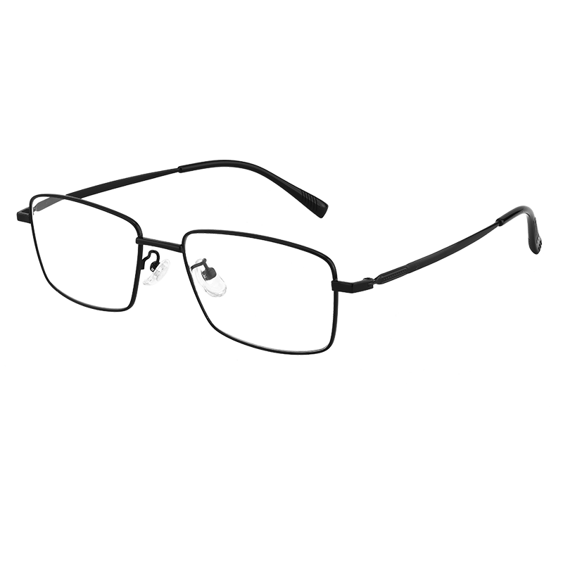 Ouna Reading Glasses for Men And Women, High-Definition Anti-Blue Light Anti-Radiation Glasses for Elderly, Full-Frame Black, 350 Degrees