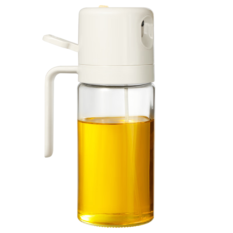 Jiabangshou Spray Oil Bottle, Glass Kitchen Household Oil Sprayer, Atomizing Oil Sprayer, Oil Tank, 550ml