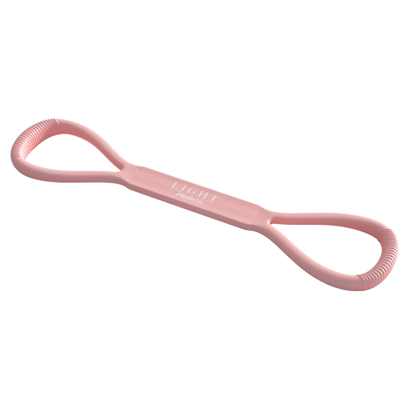 PROIRON Puli'ai 8-Shaped Resistance Band, Silicone Elastic Band for Shoulder Opening, Neck Stretching, Back And Arm Exercises, Pink