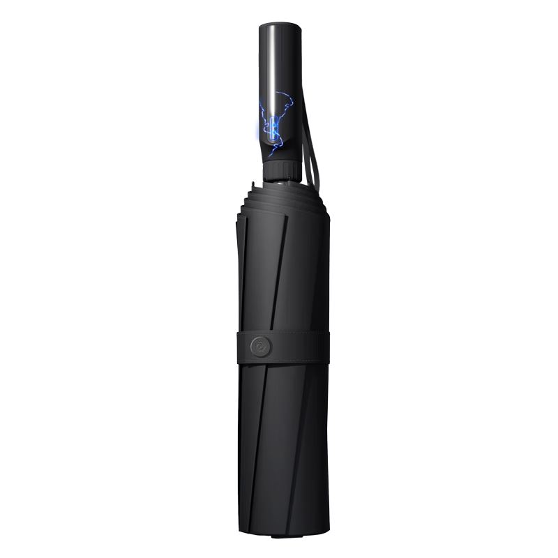 JD Original Pro Smart Technology Electric Umbrella, One-Handed Self-Closing Sun Protection Business Umbrella, Black, 23 Inches, 100cm