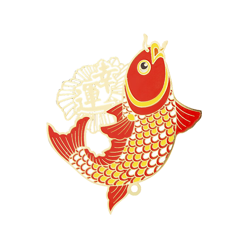 TIANSE Koi Fish Bookmark Gift Box, Brass Chinese Style Gift for Teachers, Forbidden City Cultural And Creative Souvenir, Inspirational Memento Birthday Gift TS-5909 Koi Fish Leaping Over The Dragon Gate