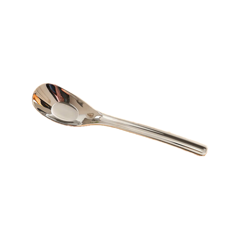 Baoshi Baby Spoon, 316 Stainless Steel Yuanbao Spoon, Baby Food Spoon, Feeding Spoon, Self-Feeding Training Spoon - Small Size, 2 Pieces