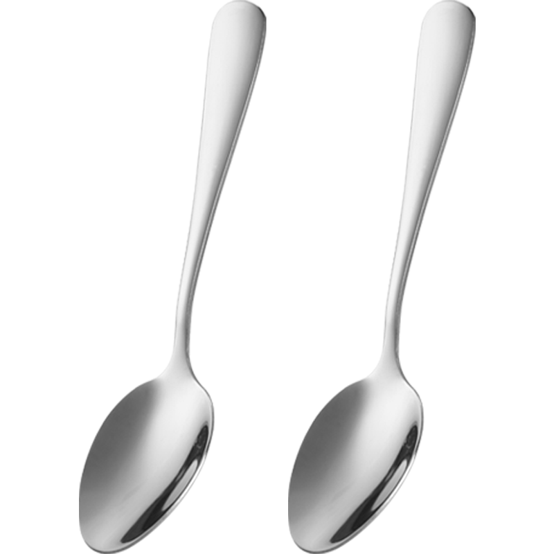 Guangyi 304 Stainless Steel Coffee Spoon, Cake Dessert Spoon, Household Seasoning Spoon, Children's Small Spoon, Tea Spoon, Set of 2, GY7286