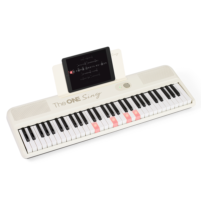 The ONE Langlang Endorsed Sing Automatic Gear Intelligent Piano for Beginners, Electronic Keyboard, Portable Piano, White